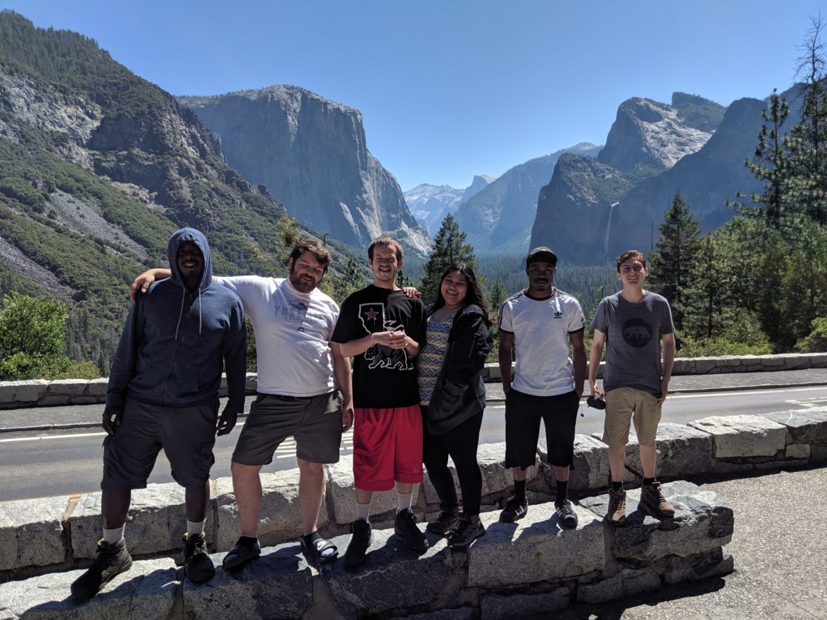 Evergreen Youth Interns at Tunnel View