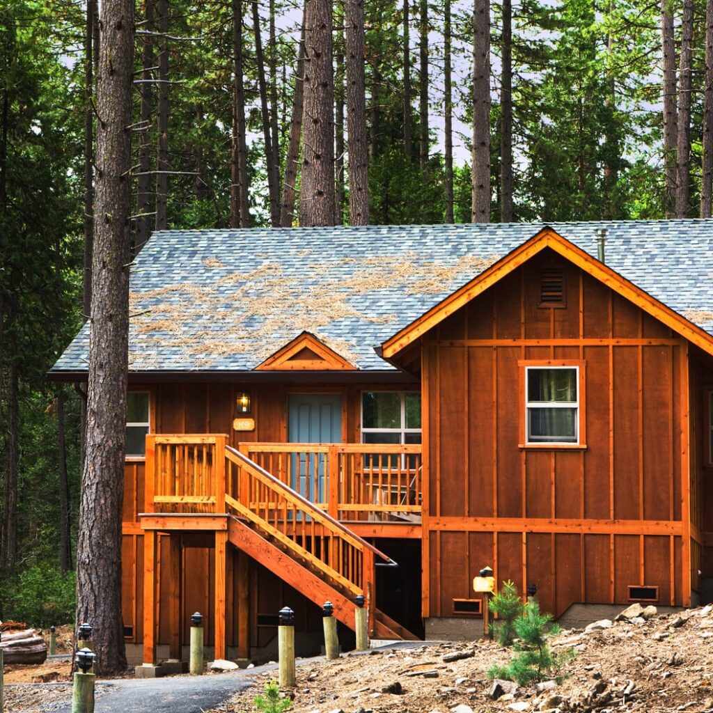 Two-bedroom family cabin in Yosemite at Evergreen Lodge (Kim Carroll).
